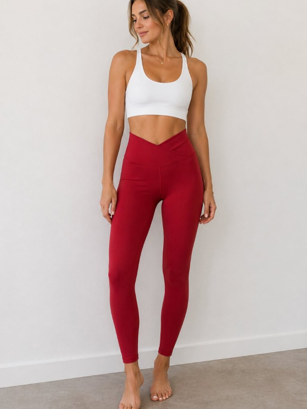 OFFLINE by Aerie Real Me High Rise 7/8 Leggings Red M